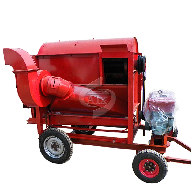diesel engine bean thresher machine wheat thresher small rice threshing machine