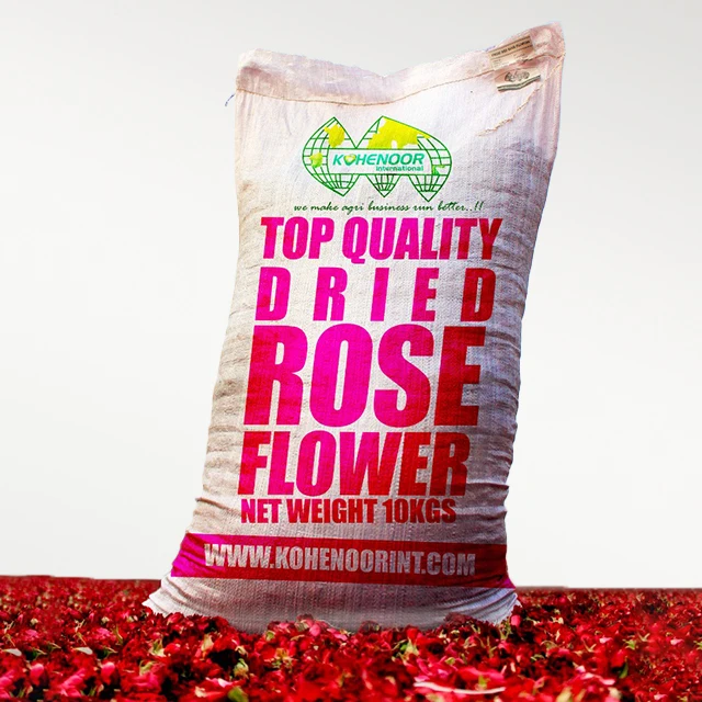 Certified Organic Dried Red Rose Petals
