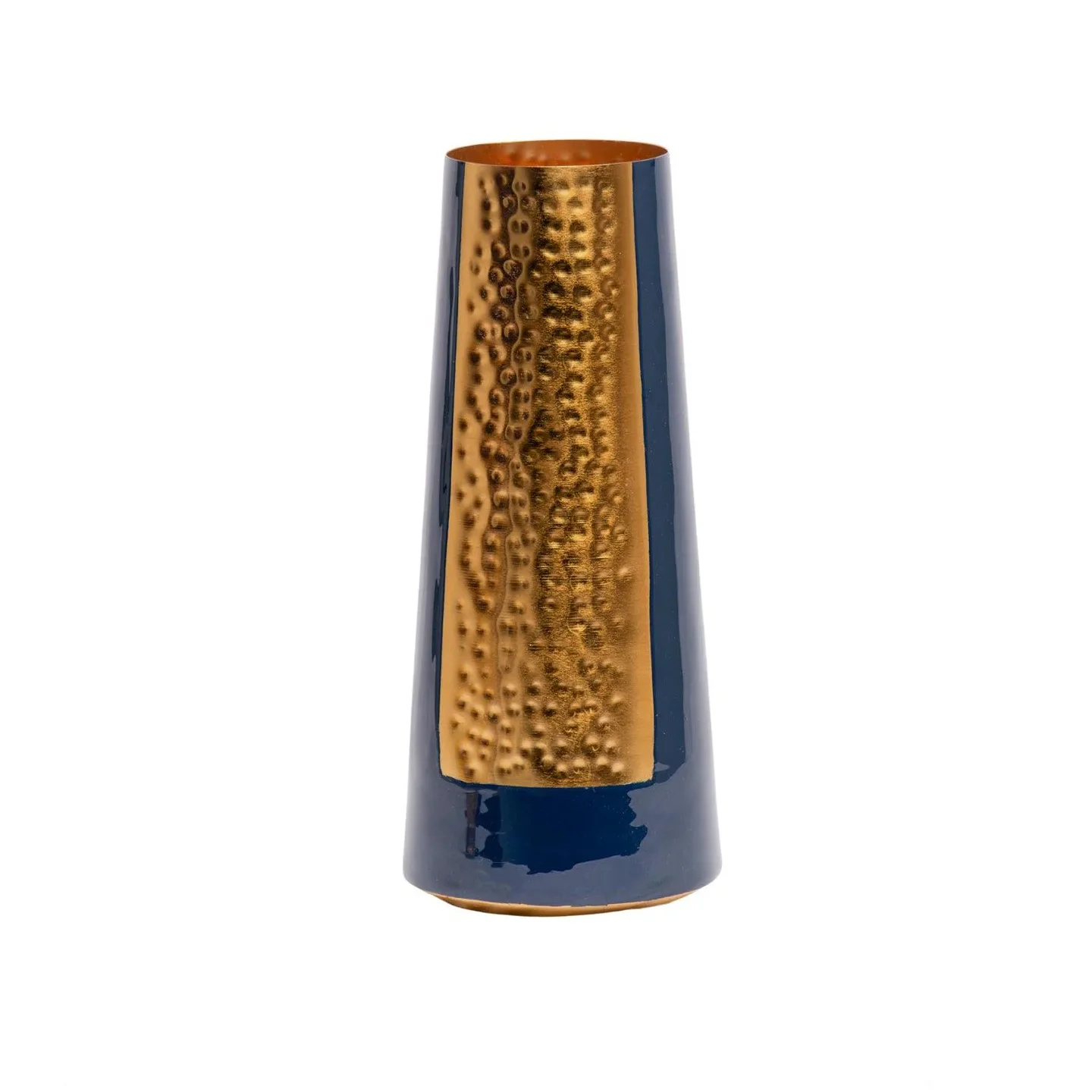 Golden And Blue  Enamel Vintage design  Silver Metal Vase Medium Size Flower Vases  Best Design With sizes  12x12x30 cm