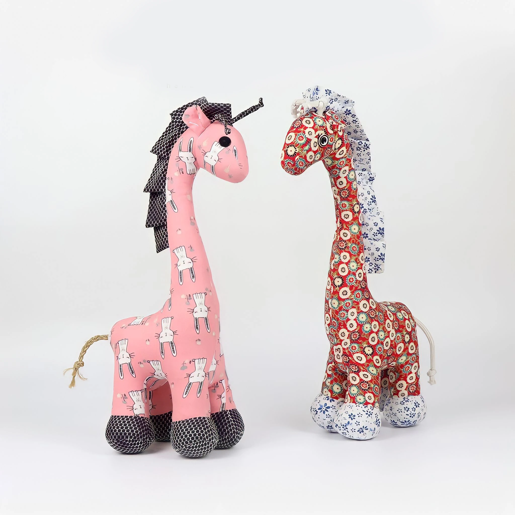 30cm - 51cm Unisex Various Colors Toys & Hobbies Cotton Floral Pattern Fabric Giraffe Stuffed Animal Toys