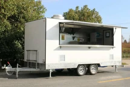 FAST Mobile Food Trailer restaurant equipment Pizza Customized Hot Key Long Power Outdoor Packing Wheels