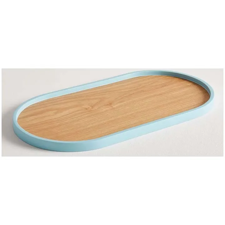 Wholesale Oval Tray Small Metal Cigarette Tray Solid Color Tin Cigarette Serving Tray Smoke Accessories