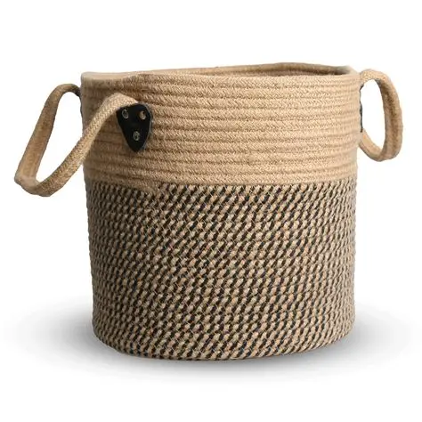Eco-Friendly Water Hyacinth Basket for Organizing Laundry and Home Essentials