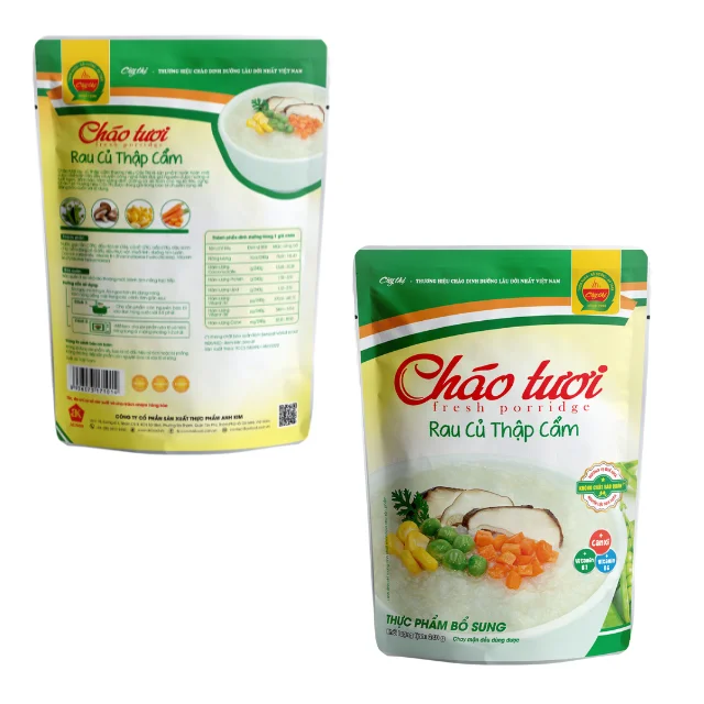 Mixed Vegetables Fresh Porridge baby porridge Best supplier No preservatives ready to eat packing in bag from Vietnam