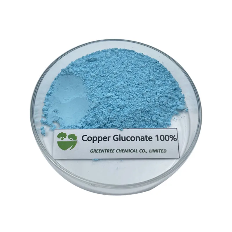 Food Grade Supply Food Additives Powder 100% Copper Gluconate for Bacterial Blight