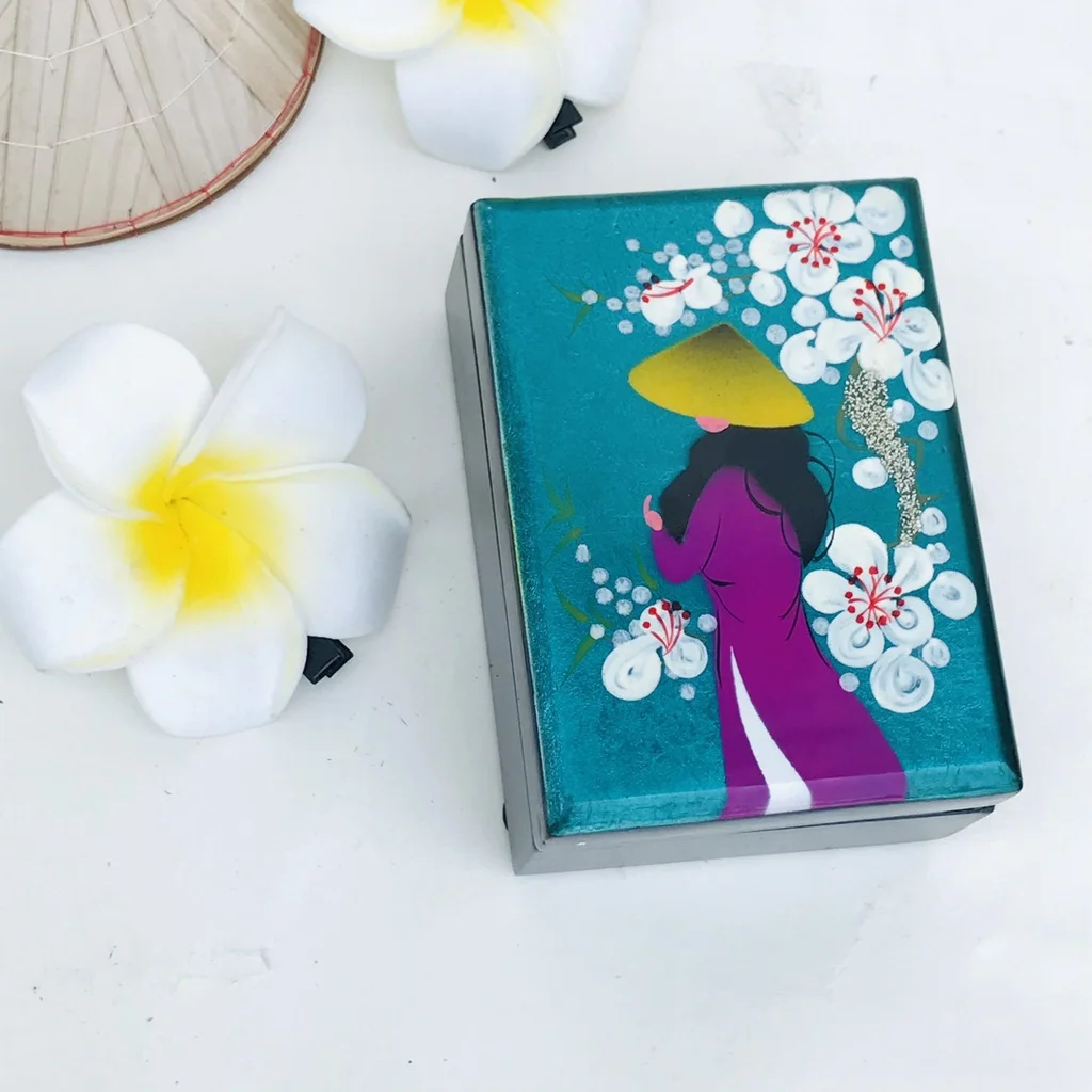 Mother of pearl wood lacquered jewelry gifts box Vietnam lacquerware lacquer boxes premium quality custom sizes