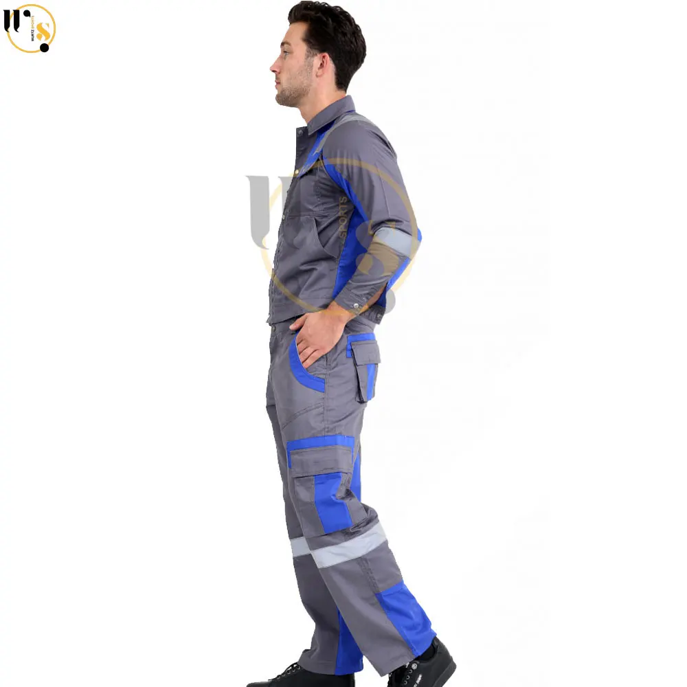 Wholesale Work Wear Uniform For Construction Industry Anti-Static Anti-flame Safety Uniform For Working Overall Safety Workers