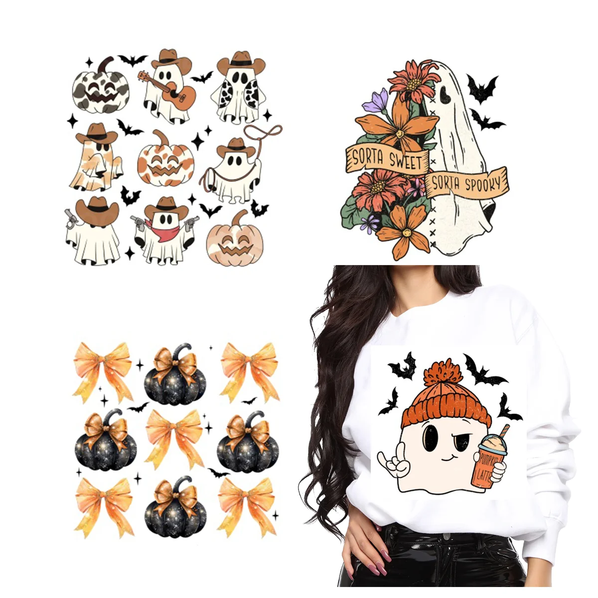 New 2024 Halloween Dtf Transfer Designs Custom Heat Transfer Designs For T Shirts Screen Print Transfer Design