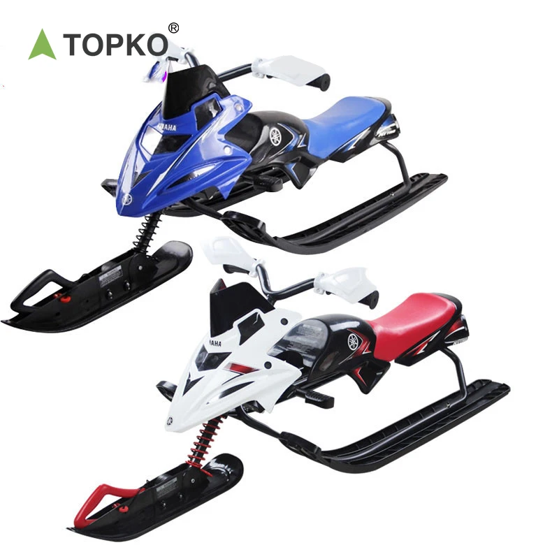 Детский Забавный Снежный Лыжный велосипед сани скутер снежный гоночный для детей прочная стальная труба снегоход