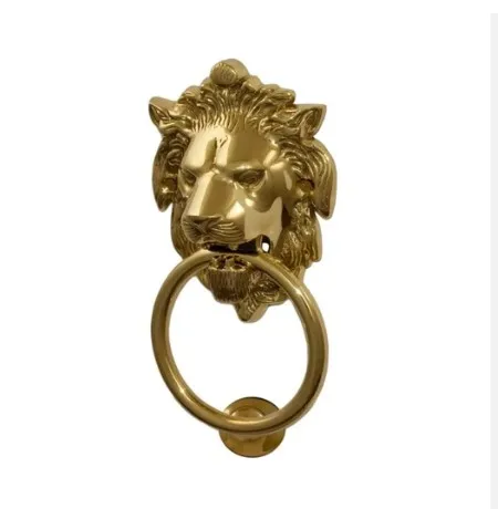 Antique Brass lion custom ring pull door knocker