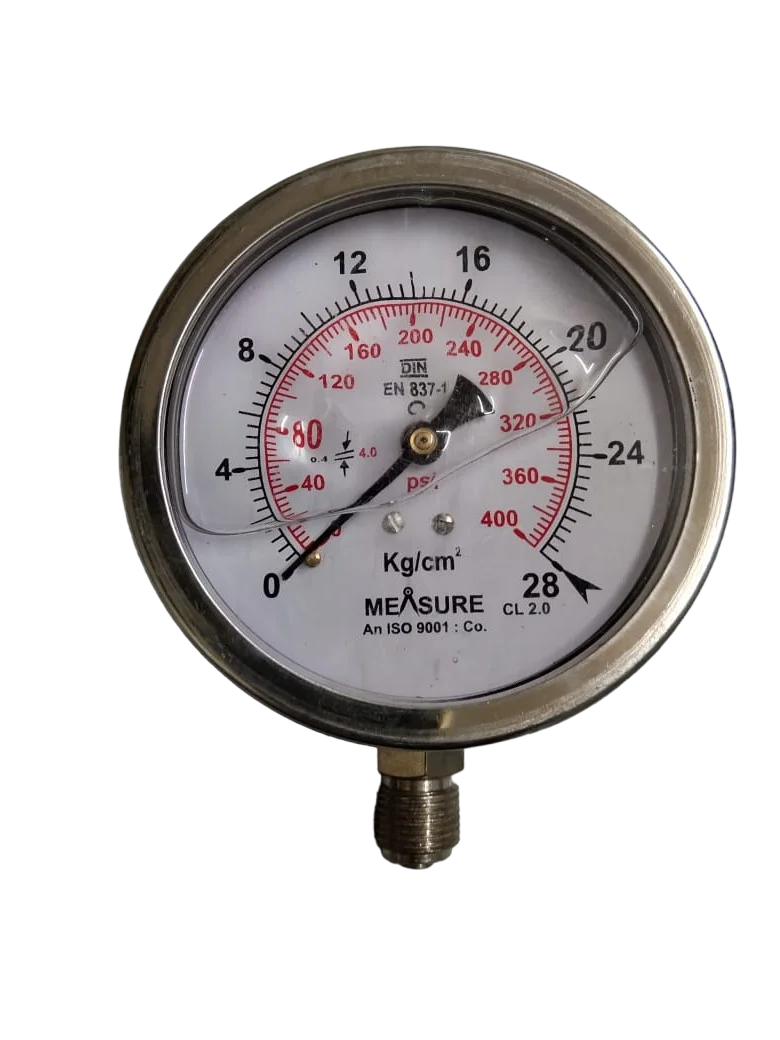 High Quality Pressure Measuring Instruments Hydraulic Pressure Gauge from Indian Supplier at Wholesale Price