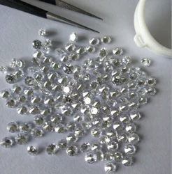 Excellent 1.5mm Small Size Loose Lab-Created CVD HPHT Diamond GIA IGI Certified Natural Diamond SI Clarity Jewelry Applications