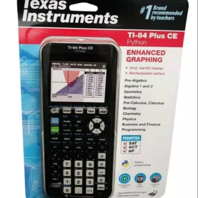 Самый продаваемый TexasInstrument-84 плюс CE Улучшенный Графический Цифровой научный калькулятор новый