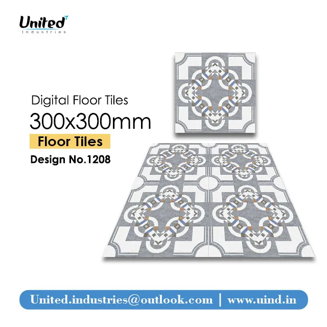 Latest Classic Modern Ceramic Carpet 300x300 mm Digital Floor Tiles High Quality Stone Flooring for Outdoor Room 6 mm Thickness