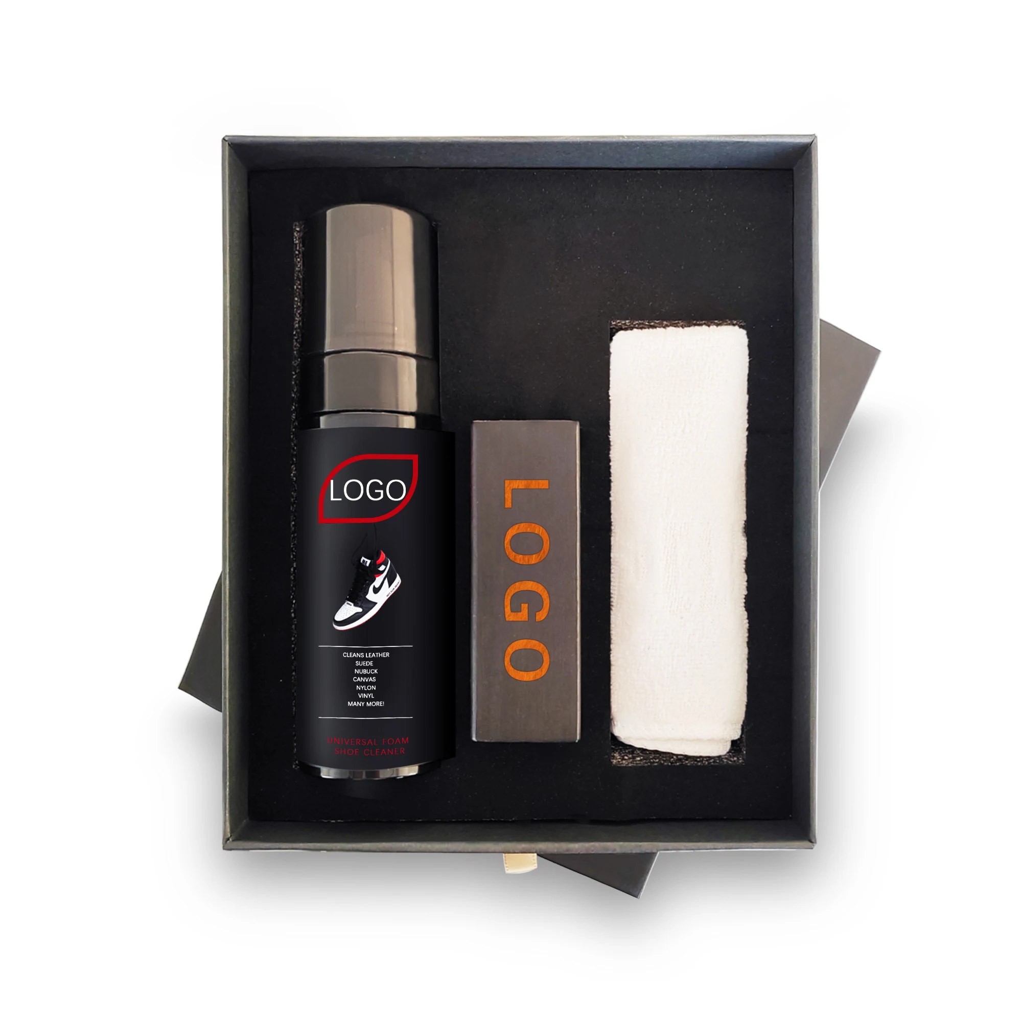 Advanced Shoe Care Set with Foam Cleaner for Sneakers Canvas Leather and Suede Stain Removal Needs