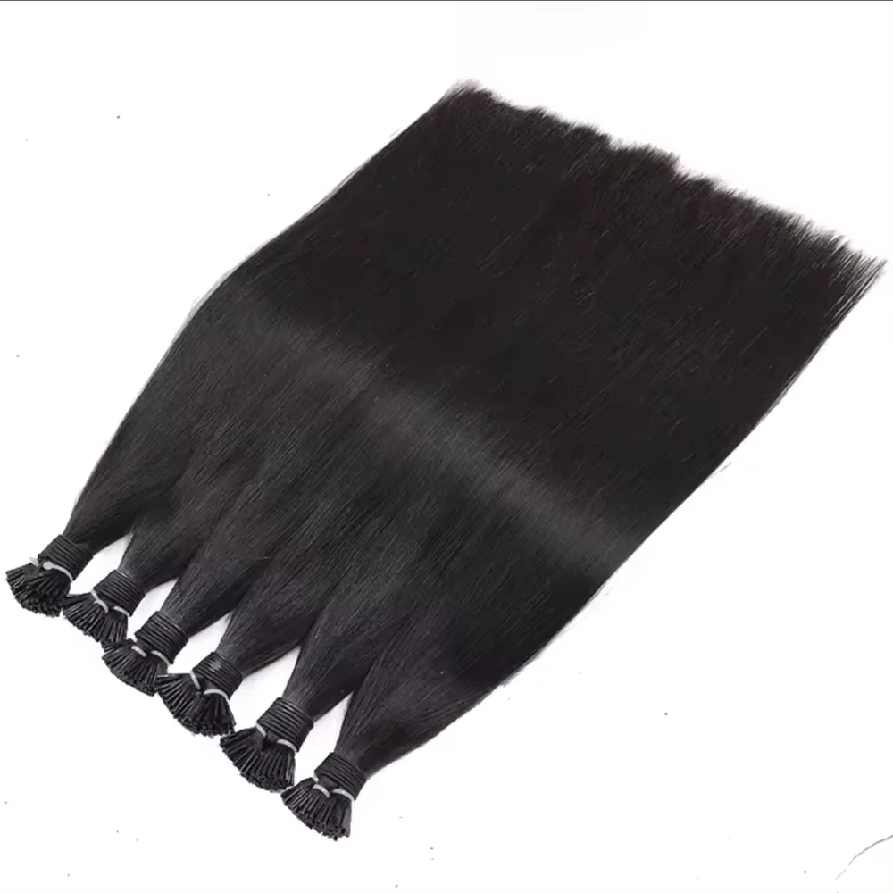 Hot Sale factory price 100% natural extensiones de cabello 100% humano remmy i tip hair extensions wholesale