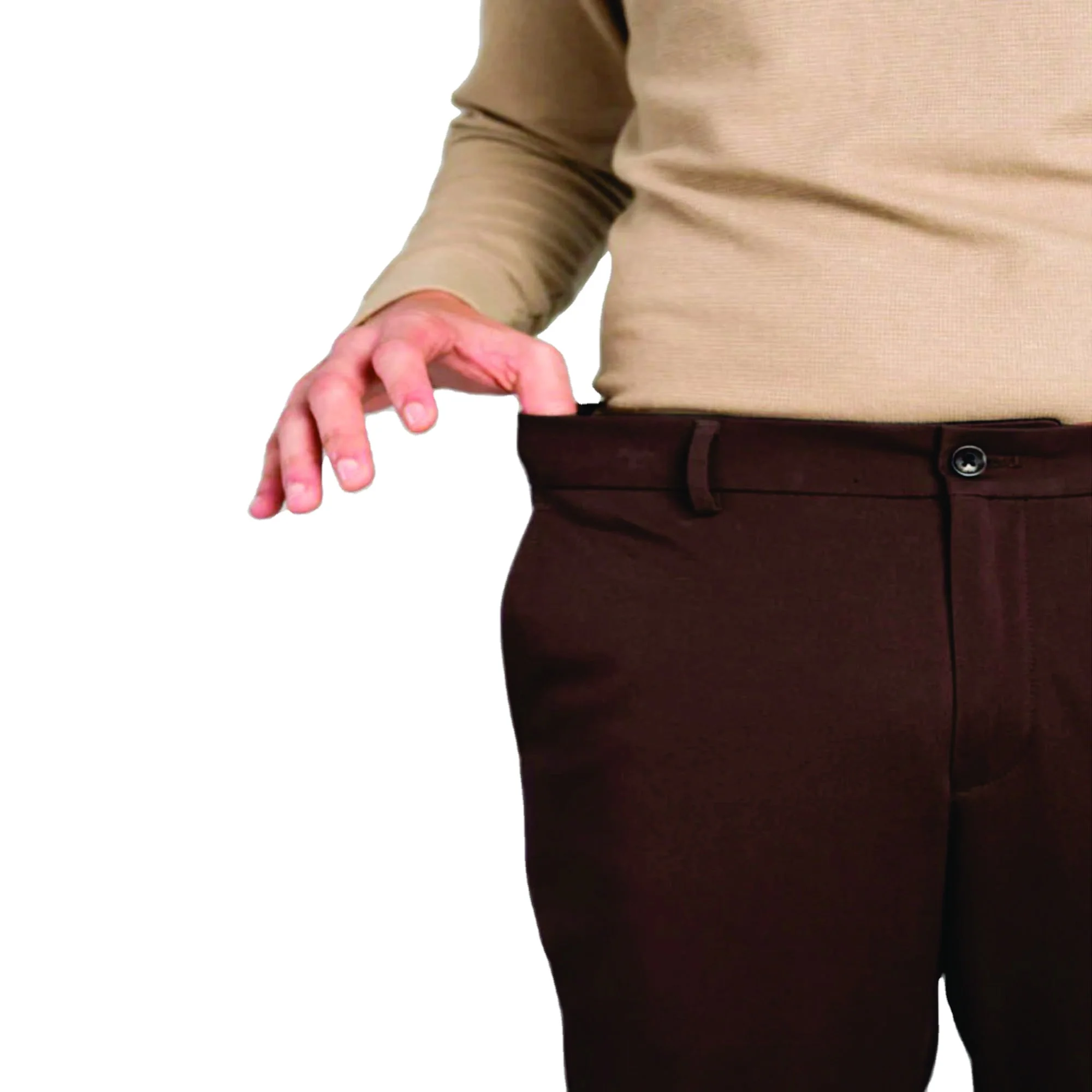 2023 Chino Pants Men Stretch Slim Classic Fit Casual Summer Pants Trousers Thin Cotton Elastic Waist Korean Male Business Light