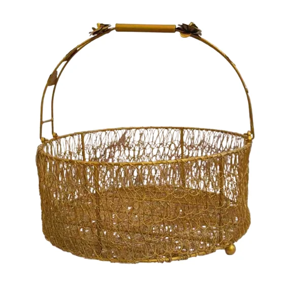 Set Of 3 Modern Iron Countertop Metal Fruit and Vegetable Basket Bottom Metal Kitchen Simple Houseware From Factory Low Price