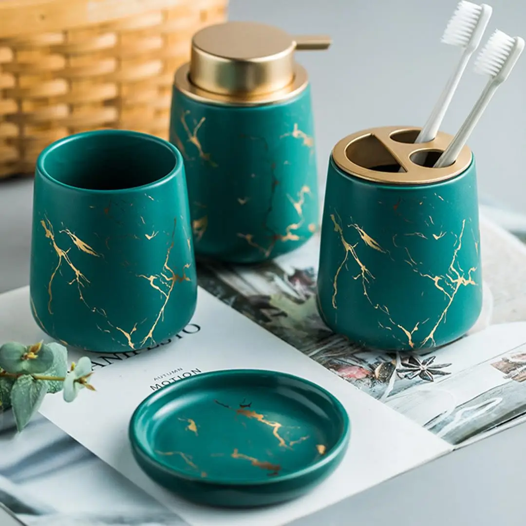 Ceramic Stoneware Liquid Soap Dispenser Ribbed White Handwash Bottle for Kitchen or Hotel Liquid Dispenser