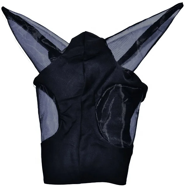 High Quality Horse Soft Comfortable Anti mosquito Smart Summer Fly Mask Breathable See Through Mesh Horse Fly Mask with Ears