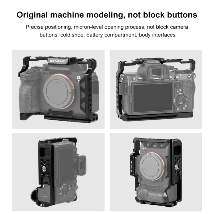 PULUZ металлический винт для камеры клетка стабилизатор установка Sony A7 Характеристическая вязкость полимера ILCE-7M4 A7M4 A7M3 A7R3 A7R III