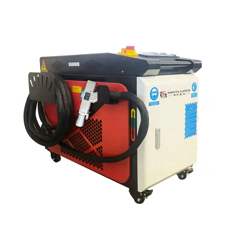 Mobile Portable Rust And Paint Removal 1000W 1500W Rust Fiber Laser Cleaning Machine for Sale