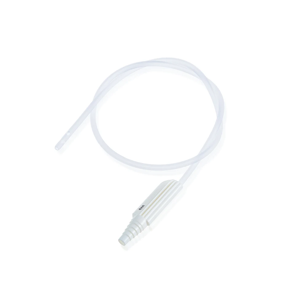 Bone CE/ISO Medical Grade PVC Crown Flat Tip with Thumb Control Vent Suction Catheter with Anti-kinking Tube