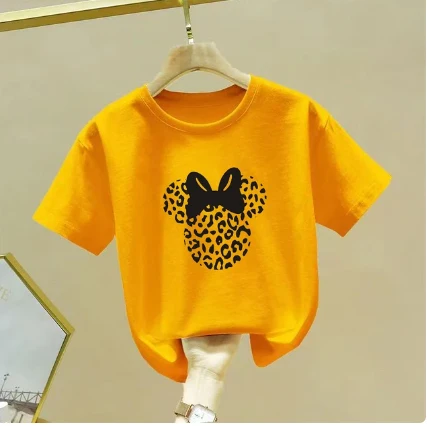 Beautiful Mickey print boy T Shirt boy T shirt cotton T-shirt girls boys Tee shirt for kids