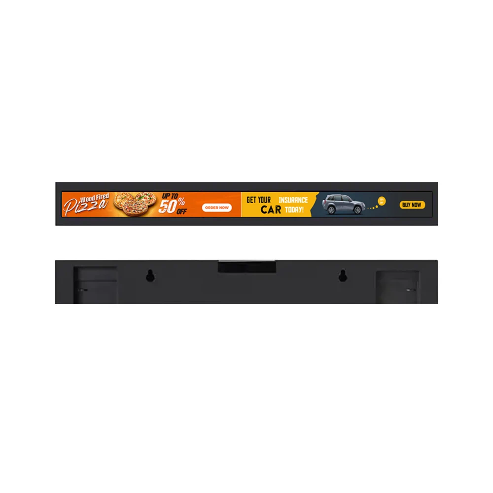 Premium Quality Wide Format Digital Signage Commercial Stretched Bar LCD Display