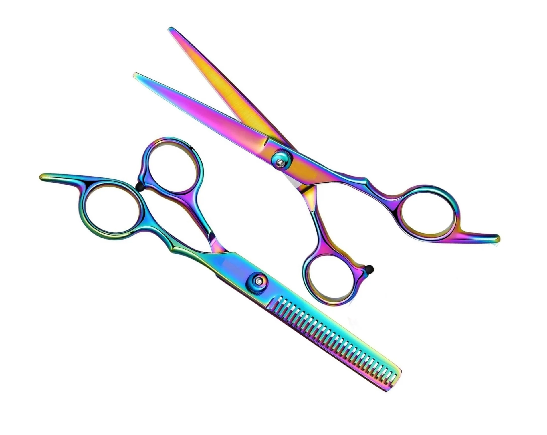 Professional Hair Scissors 6.5 inches Multi Color German Stainless Steel Hair Cutting Scissor for Barber Salon Home Men Women us