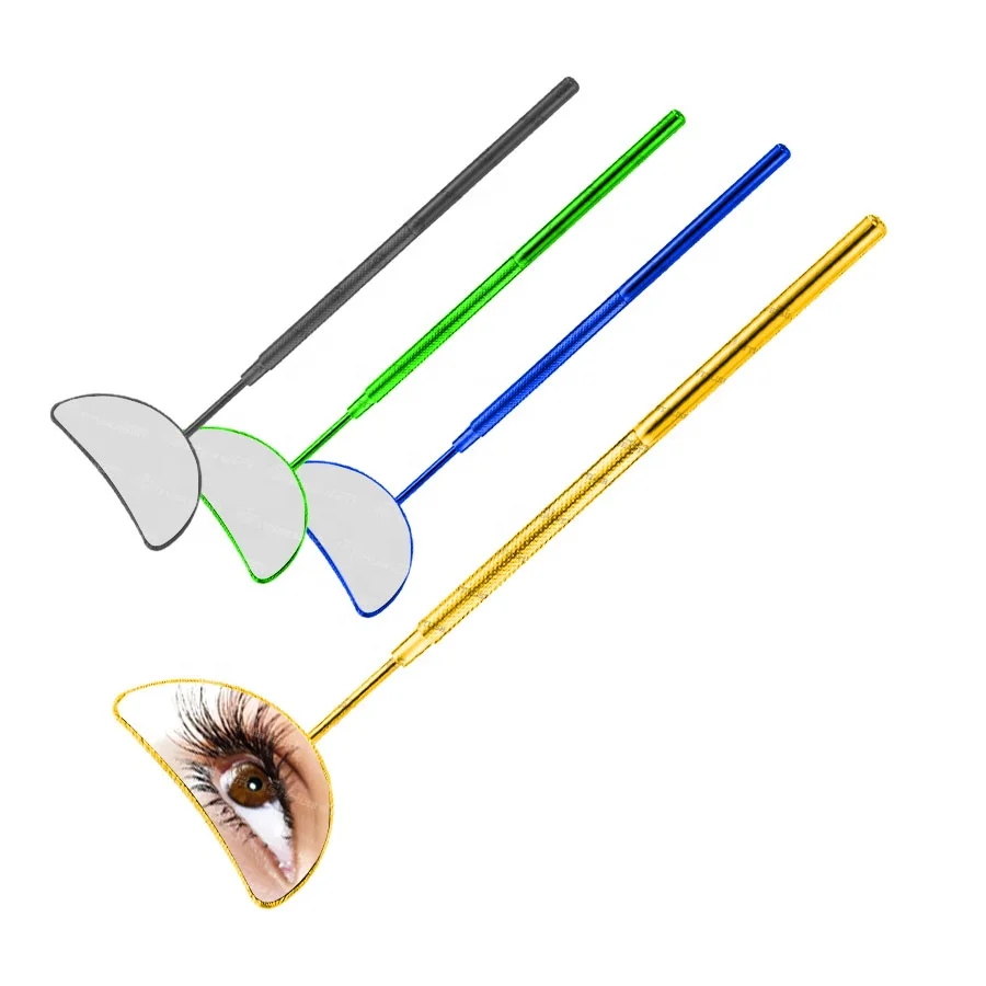 Factory direct grafting eyelash inspection mirror Features Personalized Type Cosmetic Mirror Finishing Silver