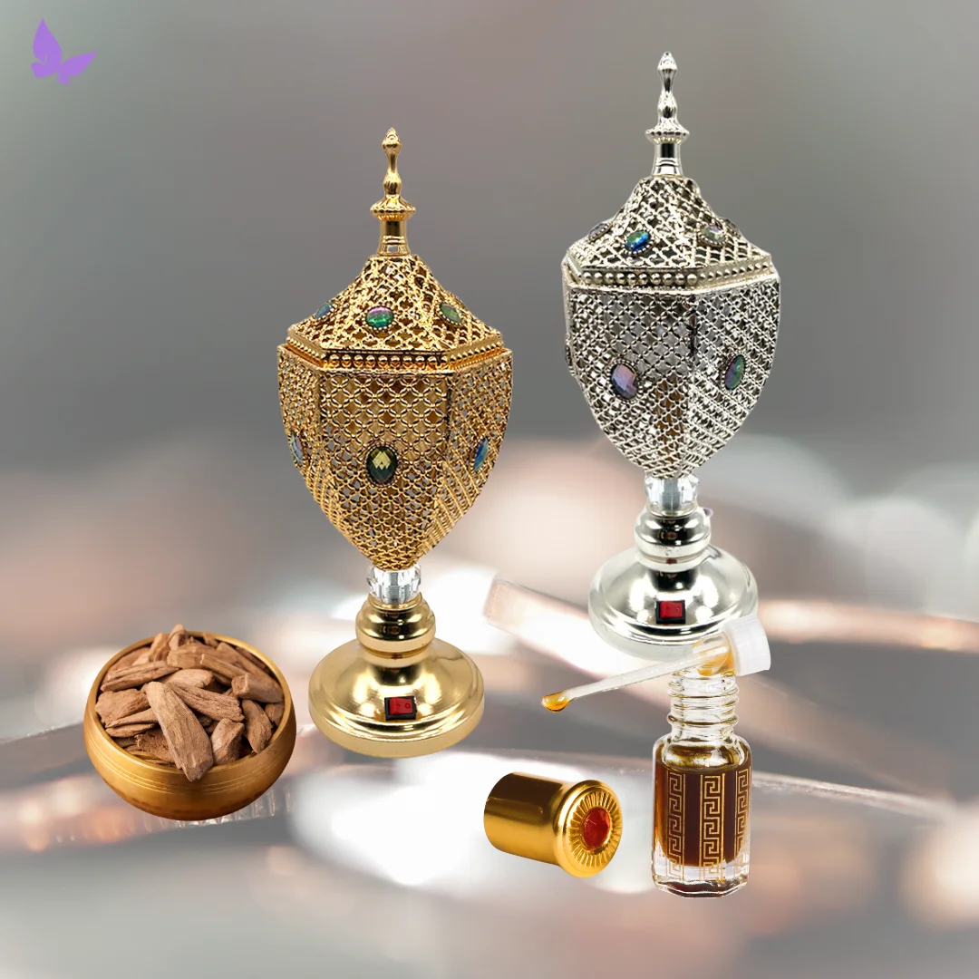 Middle Eastern Flair: Mabkhara Arabic Electric Incense Bakhoor Burner, adding fragrance to home decor