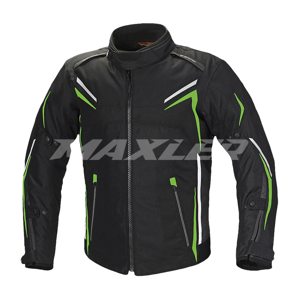 Men Black Hi Viz Motorbike Motorcycle Waterproof Cordura Textile Jacket Collection homologation CE Approved Homologated Process