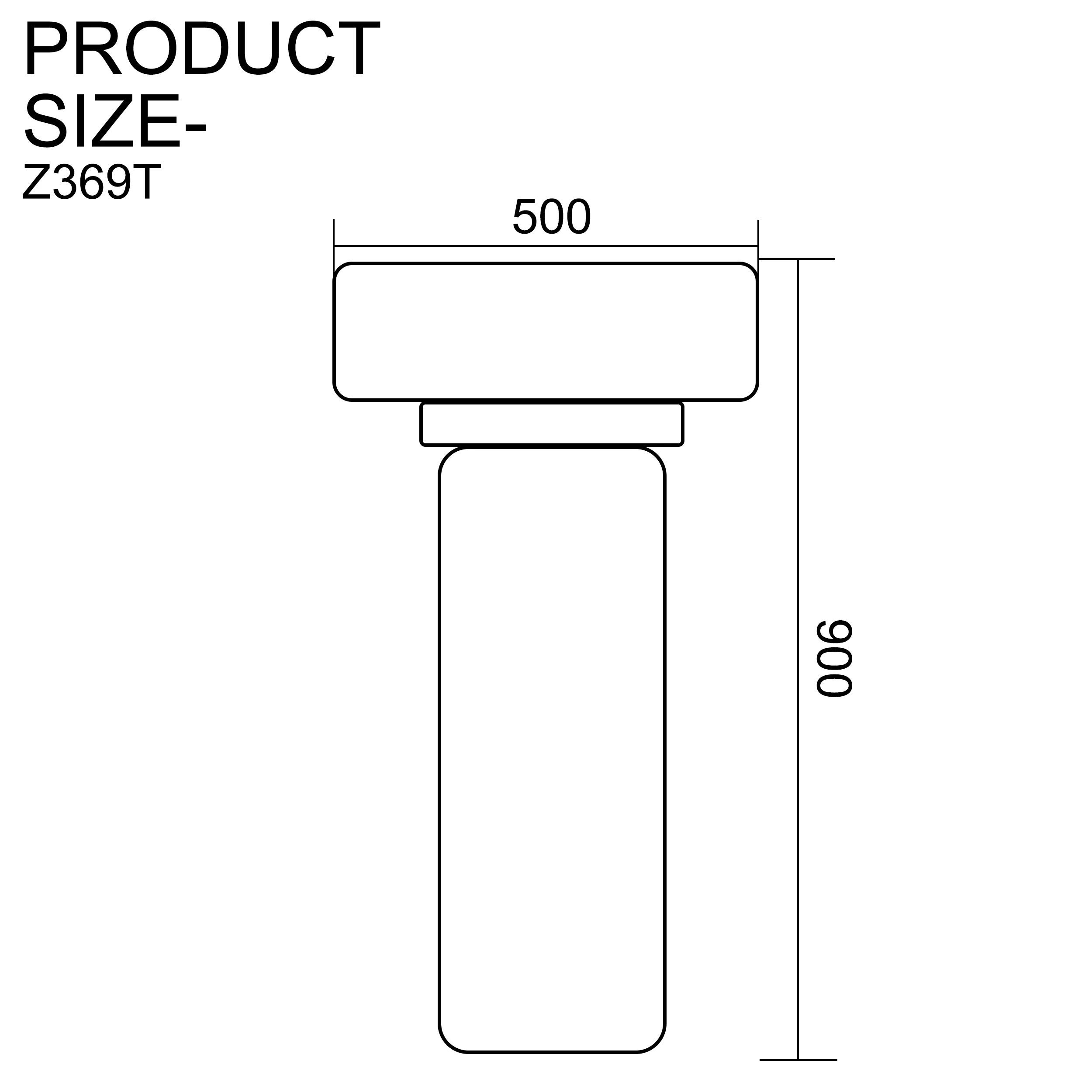 TNS American Freestanding Clear Glass Single-Color Basin Solid Surface Bathroom Vanity with Pedestal Stone Sink for Washing