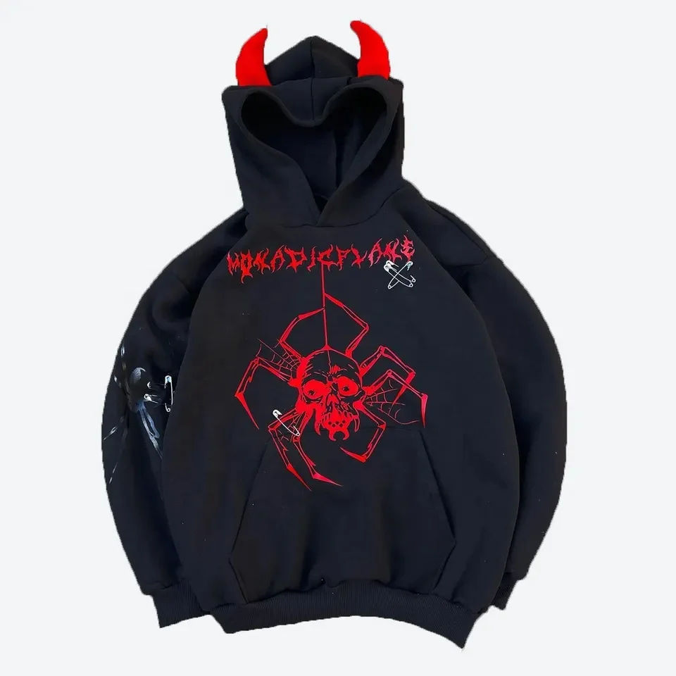 Y2k Clothing Mens Streetwear Hoodie Print Hoodie Heavy Mens Pullover French Terry Streetwear Designer Hoodie Y2k Clothing