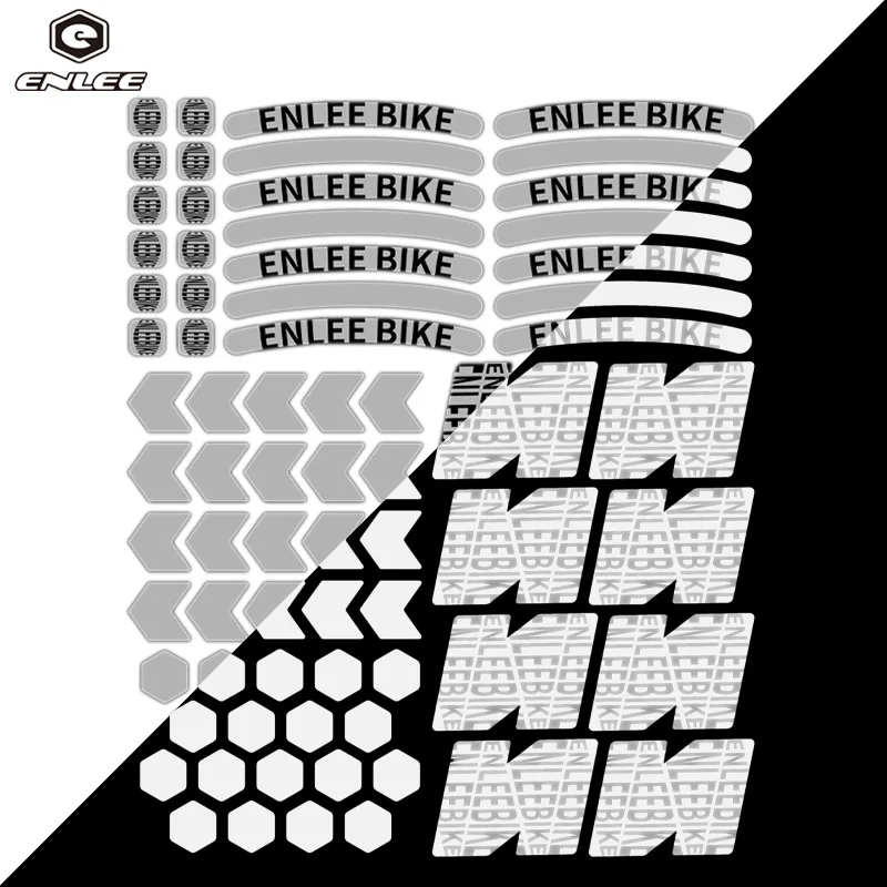 Multifunctional reflective strips, road mountain bike bicycle body stickers, logo stripe warning stickers