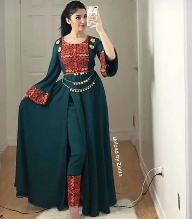 Unique Color Afghani Dress With Big Flair Arms Wholesale  Rate Made In Pakistan Ready To Wear