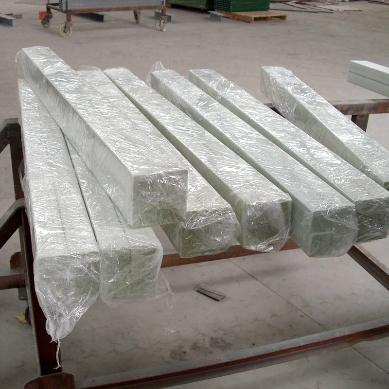 High strength Pultruded Solid Fiberglass Square Tube Frp 25mmX25mm