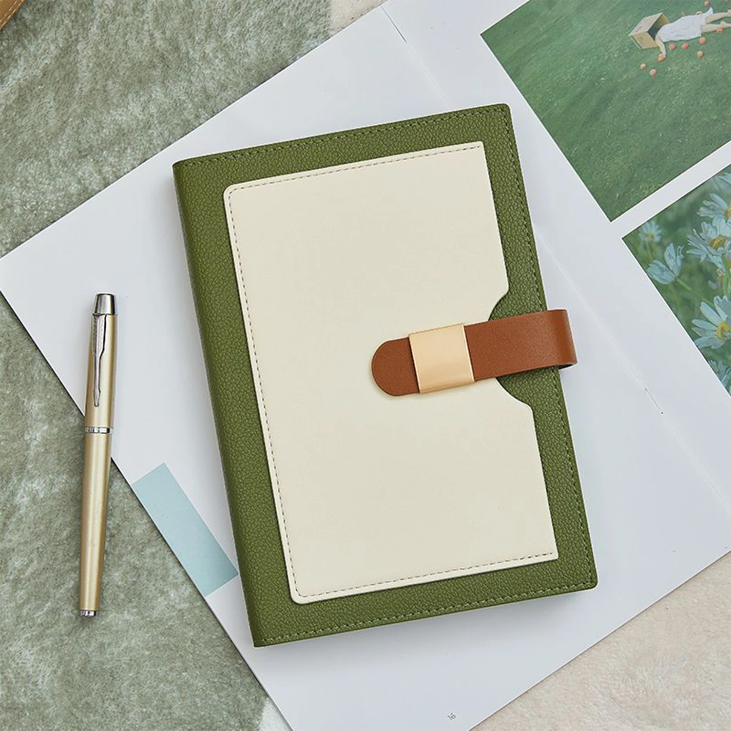 Low MOQ Wholesale 2025 Personalized Agenda Custom Logo Printing A5 A6 PU Hard Cover Planner For School Student Journal Notebook