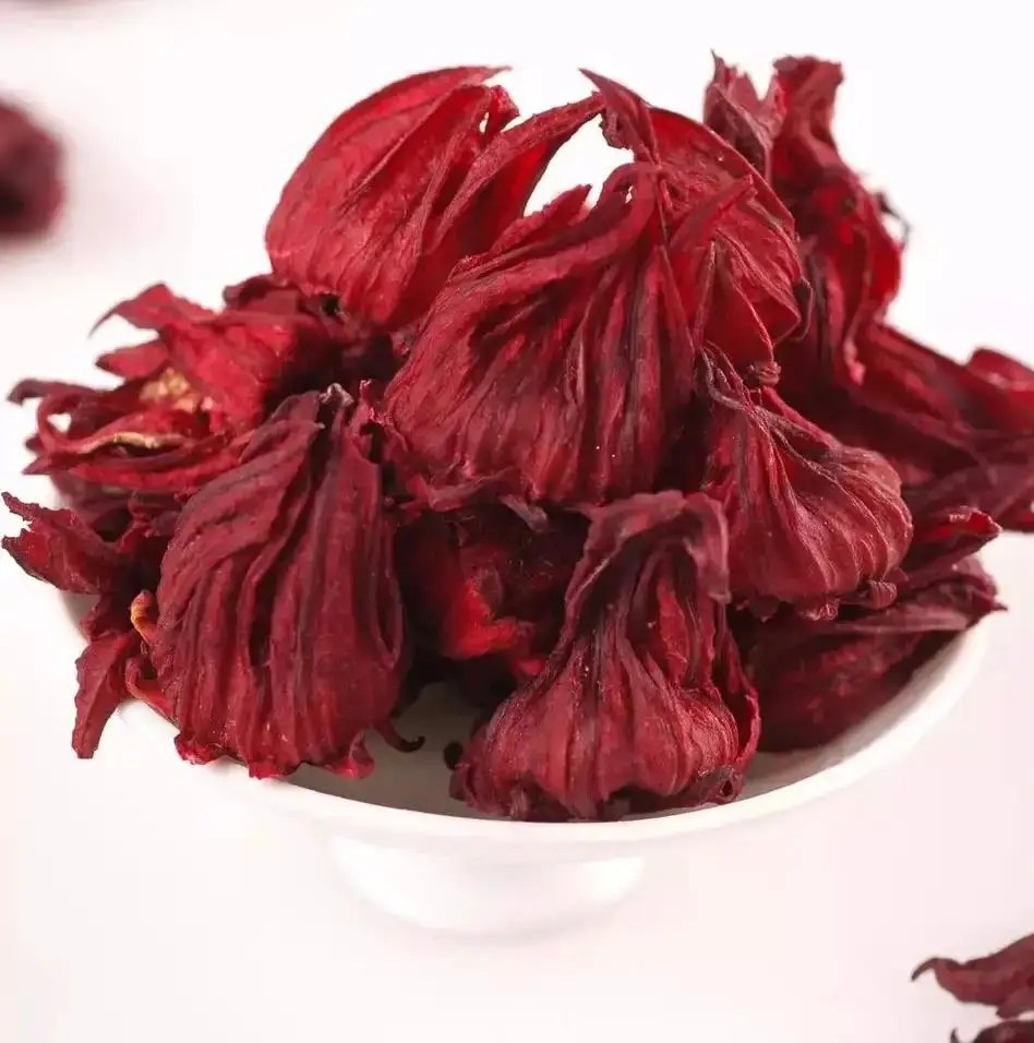 Поставщик, оптовая продажа, хороший вкус, сушеные цветы гибискуса, объемный сухой цветок розеля, чай