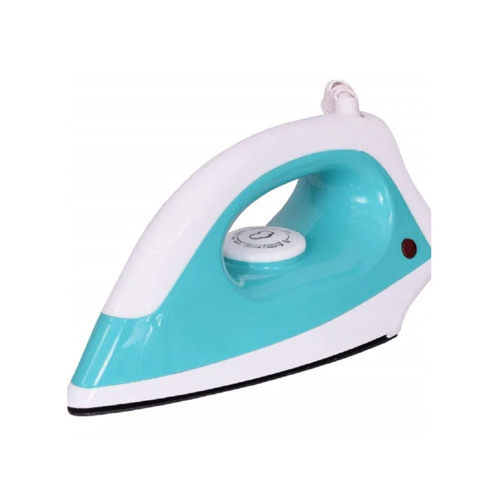 Reve Light Dry Irons Box for Press Clothes Electric 750W Coating  (White & Sky Bule)