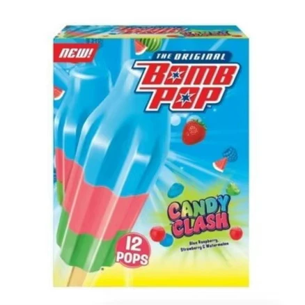 Bomb Pop NERDS Freeze Ice Pop, Frozen Freezer Dessert, For Sale