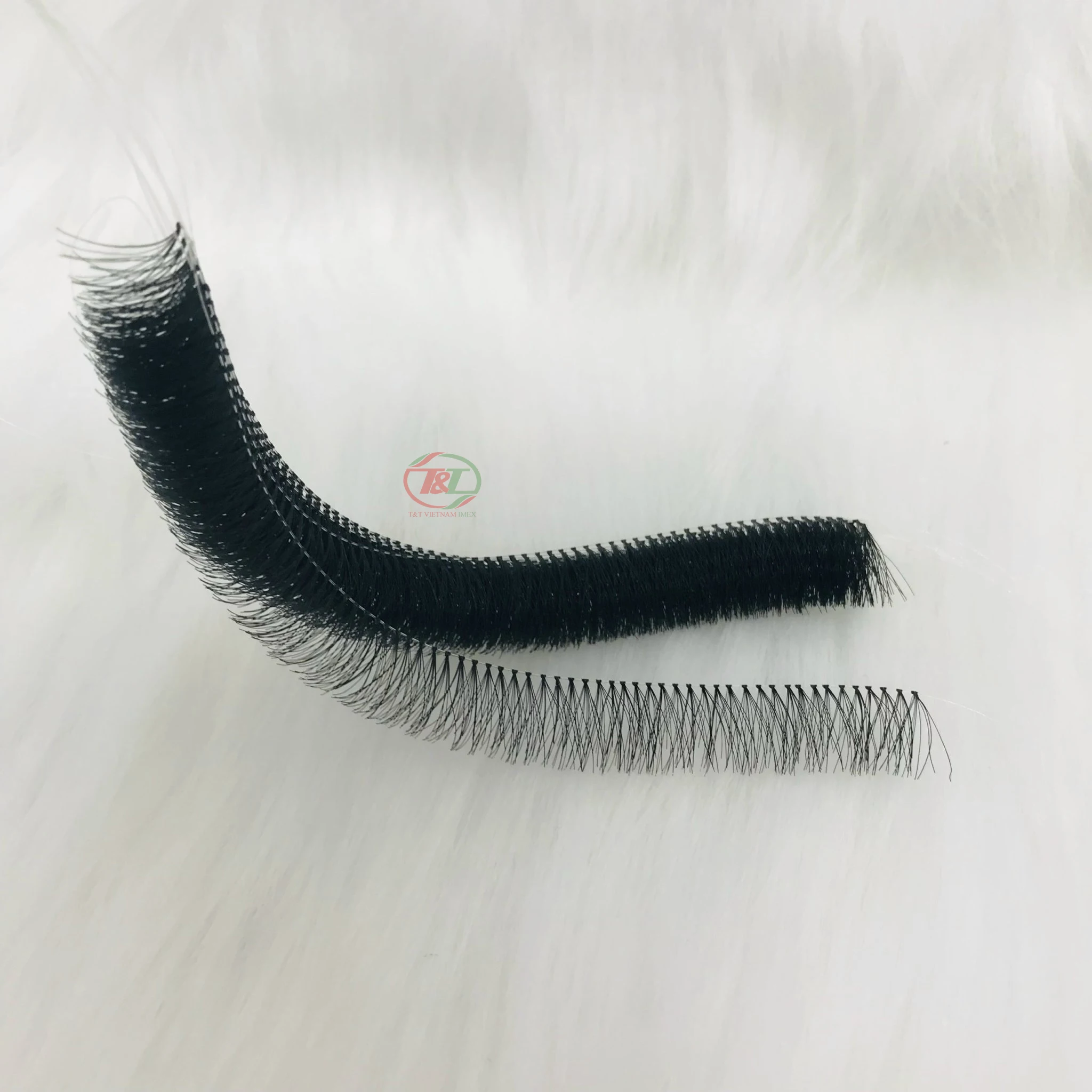60 pcs/strand Premade Volume false flare lashes Cluster Eyelash Extension with Knot Soft and Natural long D curly
