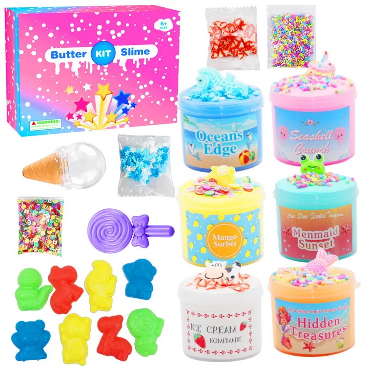Slime Kit 60ml Cotton Mud Butter DIY Colored Clay Toy