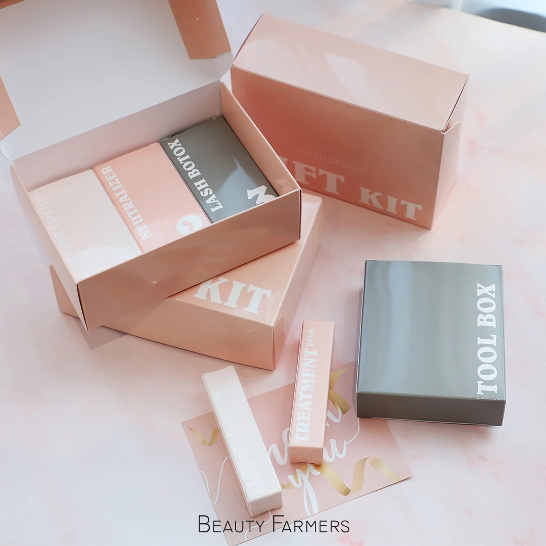 Lash & Brow lamination Lift kit included shea butter & protein various options for perm glue and pad OEM is available