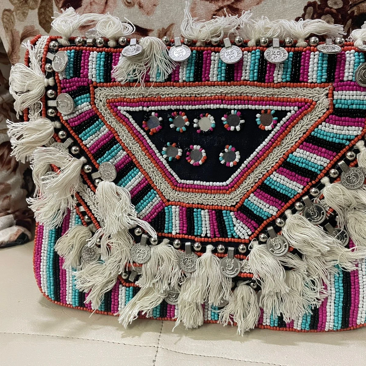 Индийская вечерняя богемная Сумочка ручной работы Banjara Bag