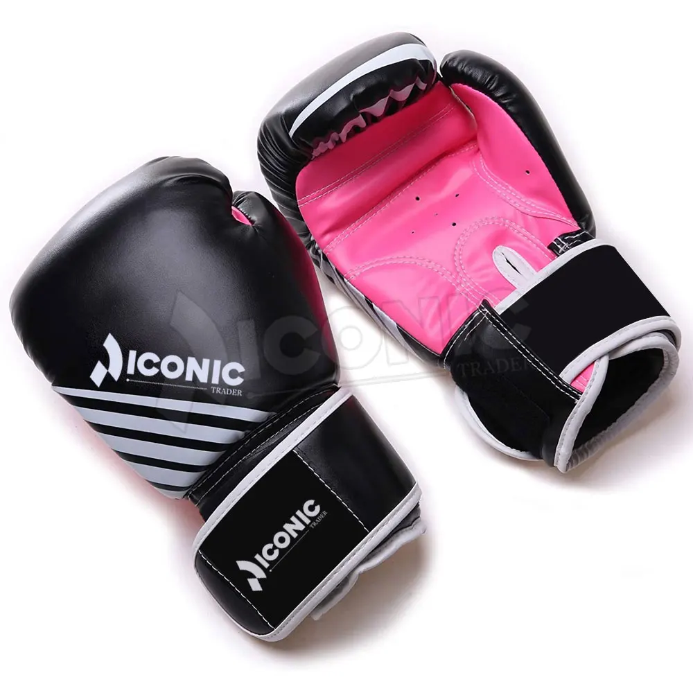 Непобедимая Боевая Экипировка стандартные кожаные тренировочные боксерские перчатки с крючками и петлями цвета мексиканского флага-идеально подходят для бокса 