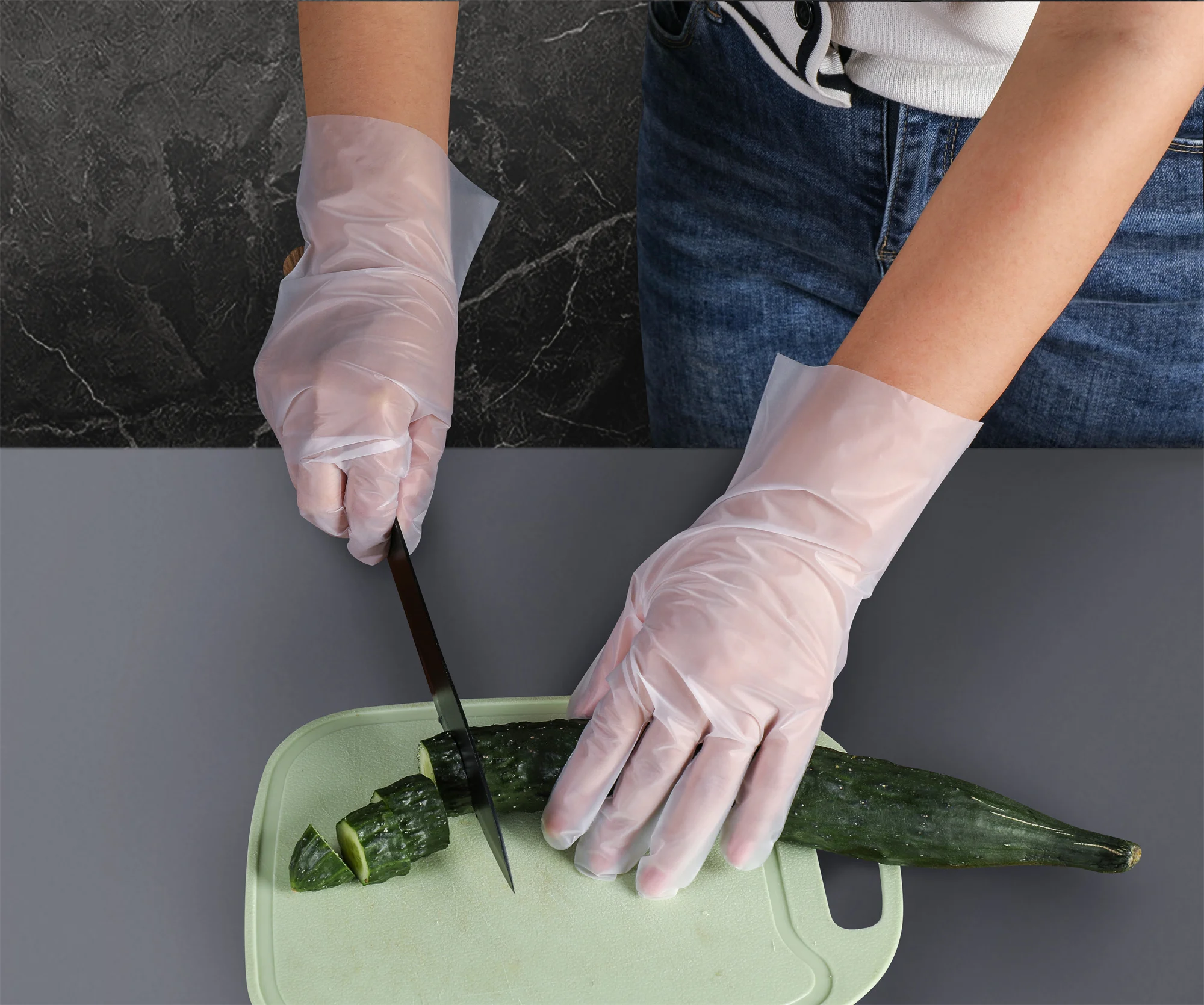 Wholesale Hand Glove Equipment Boxed Tpe Food Service Gloves  food industry glove