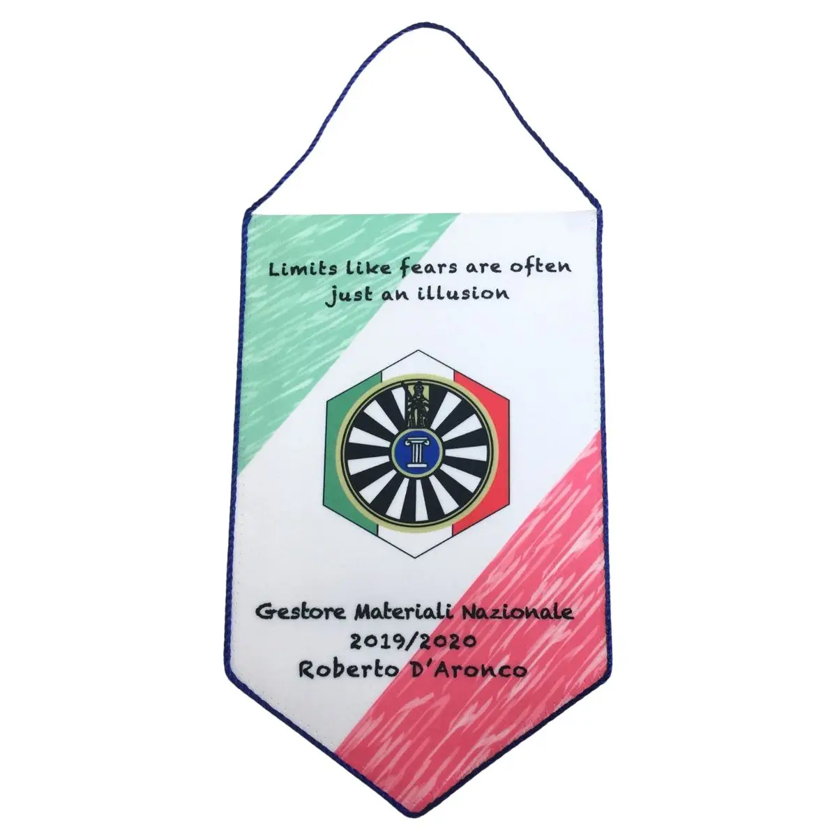 custom logo university student football team embroidered hanging sports match pennant