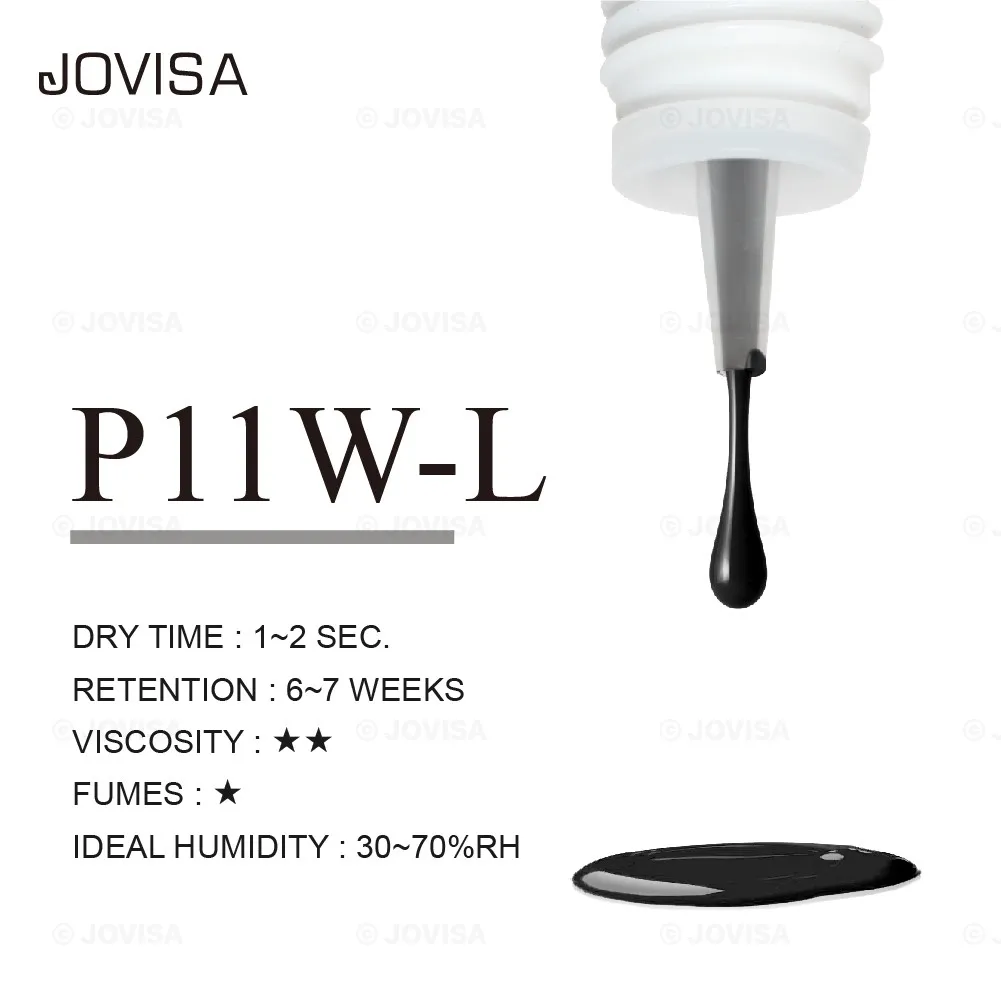 JOVISA Reseller Partner Polymethyl Methacrylate Free Medium Viscosity Glue for Eyelash Extension